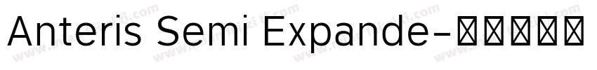 Anteris Semi Expande字体转换